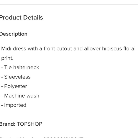 NWT Topshop Midi Dress - Picture 4 of 5